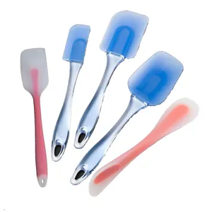 Silicone Spatula Scraper Heat Resistant Non-Stick Butter Cream Spreading Baking Cooking Kitchen Utensils With Hanging Hole