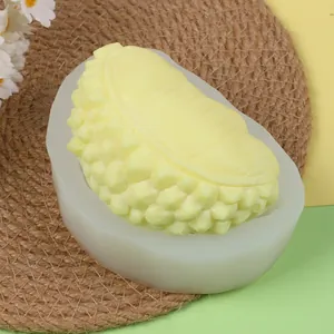 Detailansicht einer realistischen Durian-Silikonform für die DIY-Kuchen-Fondant-Dekoration