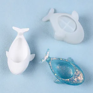 Moule en silicone baleine pour coulée de résine océanique et plateau en plâtre DIY