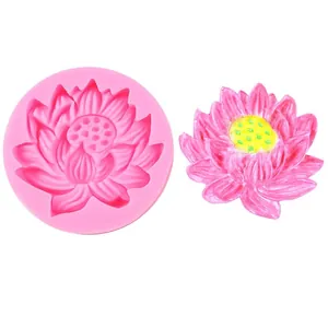 Lotus flower silicone mold for resin DIY crafts and candle making