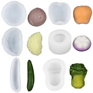 DIY Obst Und Gemüse Silikonform Simulation Apfel Kokosnuss Durian Form Kuchendekoration Schokolade Fondant Form Backwerkzeug