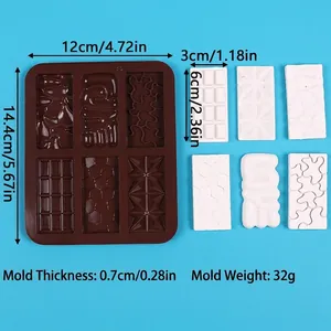 Vista dettagliata dello stampo in silicone geometrico con misure metriche e imperiali