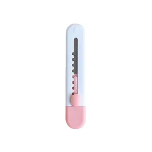 Mini candy-colored portable utility knife for students and office box opening tasks