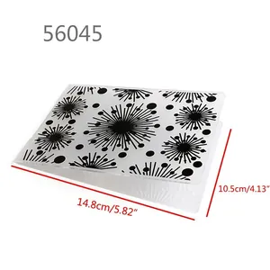 Detail view of the starburst pattern fondant embossing folder for cake decoration