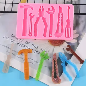 Ensemble de moules en silicone outils de bricolage pour décoration de gâteaux et résine époxy