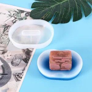 DIY Kristall Epoxidharz Seifenschale Silikonform für Seifenhalter Aufbewahrung