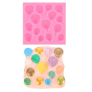 Rosa Silikon-Ballonform für DIY-Fondant-Kuchen und Schokoladen-Blasen-Dekoration