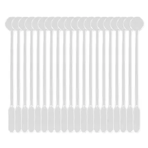 Set of 20 transparent plastic resin mixing sticks for DIY jewelry making and crafts