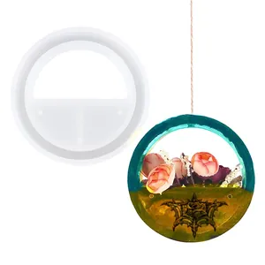 DIY Crystal Epoxy Resin Wall Planter Silicone Mold Mirror Surface Multifunctional Mold For Door Handle Home Wall Decoration