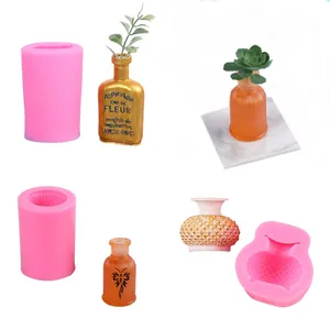 Vintage Vasenform Silikonform Für DIY Kerze Gips Herstellung Französisch Relief Design Kuchendekoration Backwerkzeug