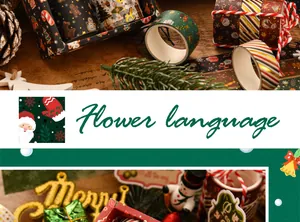 Festliches Weihnachts-Washi-Tape-Set mit kreativen Mustern für kreative Bastelarbeiten