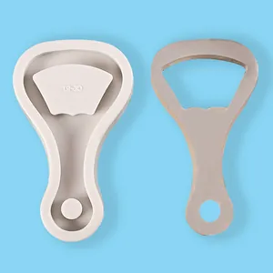DIY Beer Bottle Opener Silicone Mold Resin Epoxy Keychain Mold Fondant Cake Decoration Mold Retro Style Crafting Tool