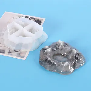 Stampo in silicone fatto a mano per posacenere in resina a forma di montagna di ghiaccio