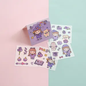 Autocollants fille mignonne et magie pour scrapbooking DIY et décoration de journal