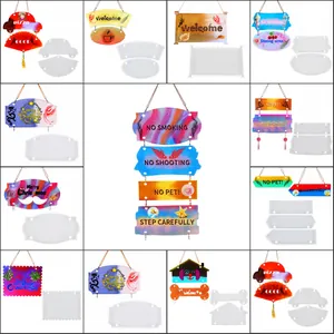 Assortiment DIY-siliconenvormen voor harsdeurplaten met verschillende Engelse labels