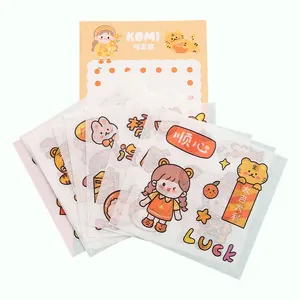 Autocollants de fille de dessin animé pour le scrapbooking et les décorations DIY