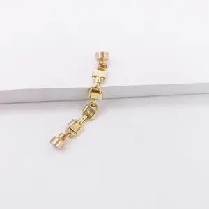 Minimalist gold chain link magnetic ear cuff earring designed for non-pierced ears in style