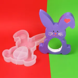DIY Easter bunny silicone mold for candle holders and room decorations