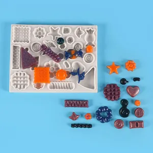 Molde de silicona para formas de postres en miniatura DIY con galletas y caramelos