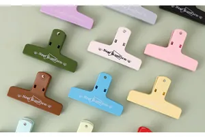 Set di clip magnetiche Morandi multicolore per organizzare i documenti e i diari