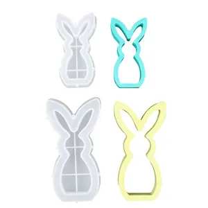 Easter Bunny silicone mold for DIY candle holders and indoor ornaments in two sizes