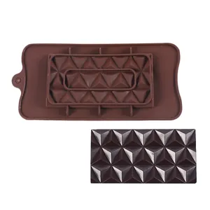 Stampo in silicone con motivo geometrico per decorazioni di cioccolato e torte fai-da-te