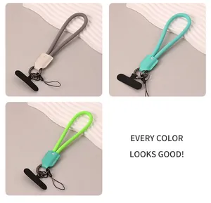 Nylon phone wrist straps in vibrant Macaron colors featuring an anti-loss gasket insert
