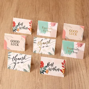 Carte de Vœux Florale avec Dorure à Chaud Carte de Message Cadeau Minimaliste pour Anniversaire Mariage Fête