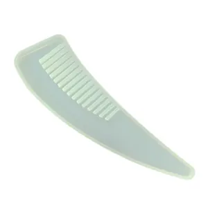 Detail of high-quality translucent silicone comb mold for DIY resin art and crafts