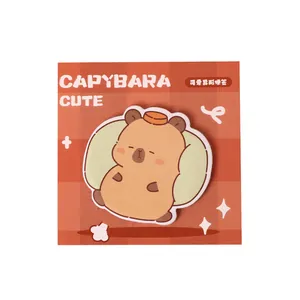 Schattige cartoon capibara vormige plaknotities voor school en kantoorbenodigdheden