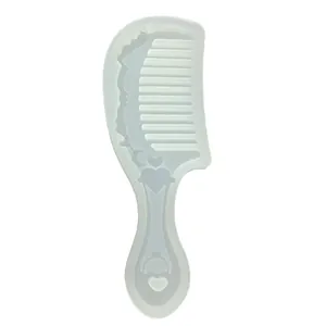 Vintage style heart and moon decorative comb silicone mold for DIY resin art casting