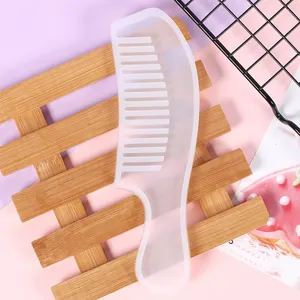 High-quality semi-transparent silicone comb mold for DIY resin and UV glue crafts