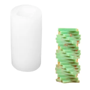 Creatieve witte siliconen mal voor DIY-geurkaarsen en unieke gipsen decoraties