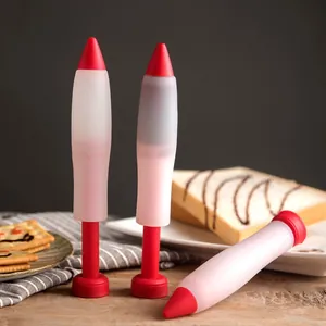 Food grade silicone chocolate piping pen for DIY cake decoration and baking tool set