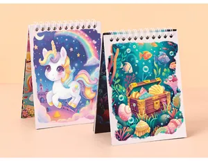 Set of two children's water drawing books with unicorn and underwater world themes.