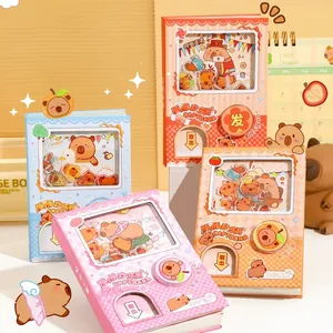 Libreta de Bolsillo Creativa de Capybara Estilo Máquina Gashapon Lindo Dibujos Animados Alivio del Estrés Diario Portátil Para Estudiantes Niños Regalo Papelería