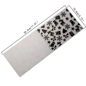 Christmas DIY plastic embossing folder with snowflake and reindeer patterns