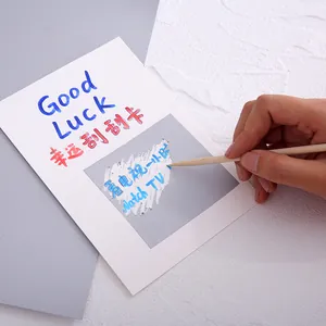 DIY self-adhesive silver scratch-off sticker labels for reward cards and lottery.