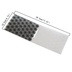 Hexagonal pattern embossing folder with 29.5cm length for fondant cake decoration