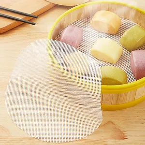 Tapis de cuisson en silicone antiadhésif pour la cuisson des petits pains à la vapeur