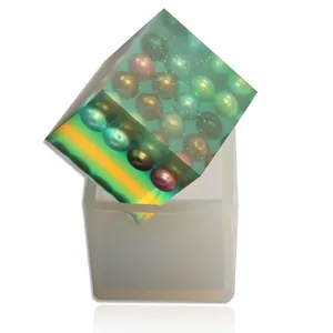 Transparente Würfel-Silikonform mit Spiegeleffekt für DIY-Harzschmuck und Ornamente