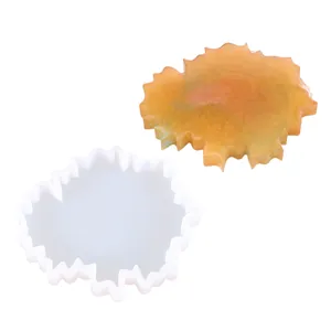 Irregular shape silicone mold for DIY handmade resin coasters and creative mirror crafts