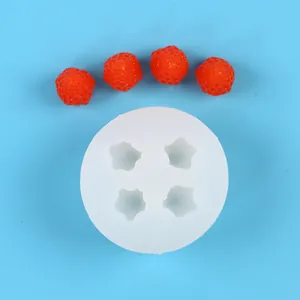 Moule en silicone mini fraise pour chocolat fondant et décoration de mousse