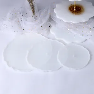 3-Tier irregular wavy fruit tray silicone molds for DIY crystal resin craft