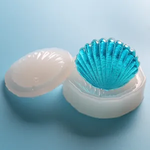 Stampo in silicone a forma di conchiglia per creazioni in resina a sabbia mobile