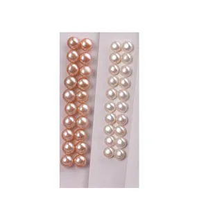 Perles d'eau douce naturelles pour boucles d'oreilles et bagues DIY avec éclat 4A