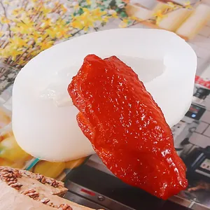Realistic chicken wing silicone mold for DIY resin casting and fondant cake decorating