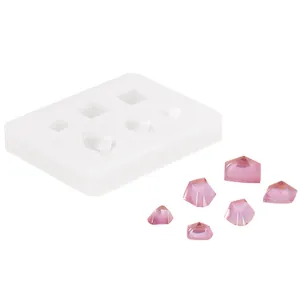 Moule en silicone polyvalent à 6 cavités pour pendentifs en résine époxy et créations artisanales
