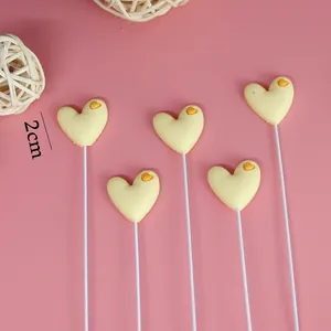 Weiches Gummi-Herz-Kuchen-Topper-Set für Valentinstag und Geburtstagsfeier-Dekorationen