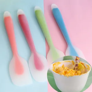 Heat Resistant Silicone Spatula For Baking Integrated Cream Scraper Cake Smoothing Shovel Kitchen Stirring Tool